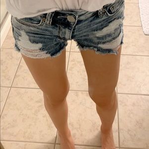 American Eagle high waisted denim shorts